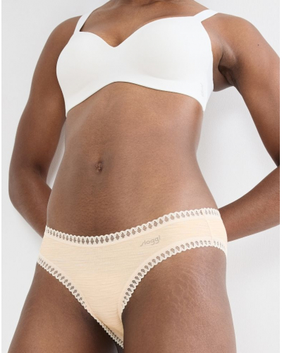 Slip mini coton bio Sloggi GO Crush (Lot de 3) (Lilac Light Combination)