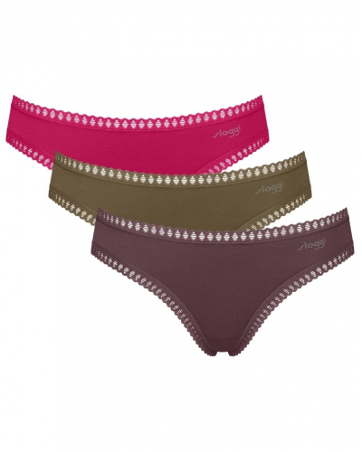 Slip mini coton bio Sloggi GO Crush (Lot de 3) (Multicolor)
