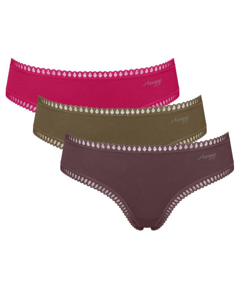 Hipster cotton Sloggi GO Crush (Pack of 3) (Lilac Light Combination)