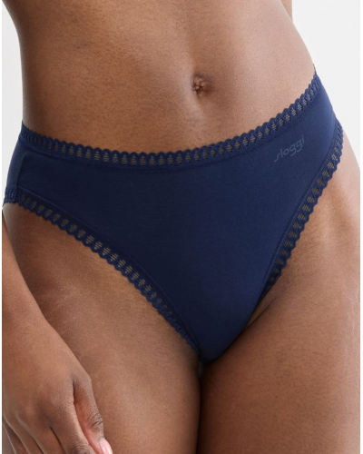 Calzoncillo escotado algodón Sloggi GO Crush (Paquete de 3) (Turquoise Light Combination)