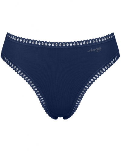 Slip échancré coton bio Sloggi GO Crush (Lot de 3) (Turquoise Light Combination)