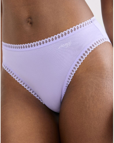 Calzoncillo escotado algodón Sloggi GO Crush (Paquete de 3) (Lilac Light Combination)