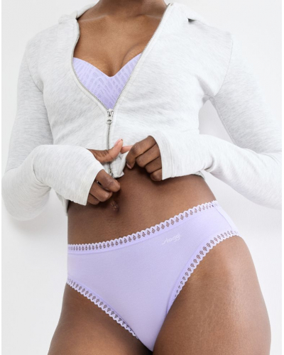 Calzoncillo escotado algodón Sloggi GO Crush (Paquete de 3) (Lilac Light Combination)