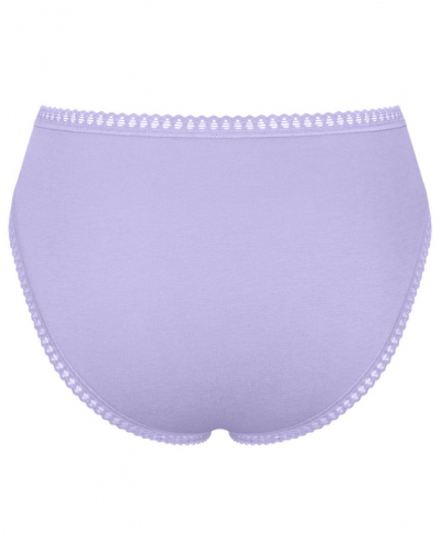 Slip échancré coton bio Sloggi GO Crush (Lot de 3) (Lilac Light Combination)