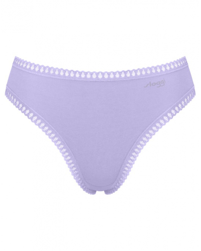 Slip échancré coton bio Sloggi GO Crush (Lot de 3) (Lilac Light Combination)