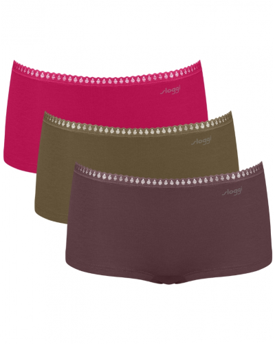 Boxer algodón Sloggi GO Crush (Paquete de 3) (Multicolor)