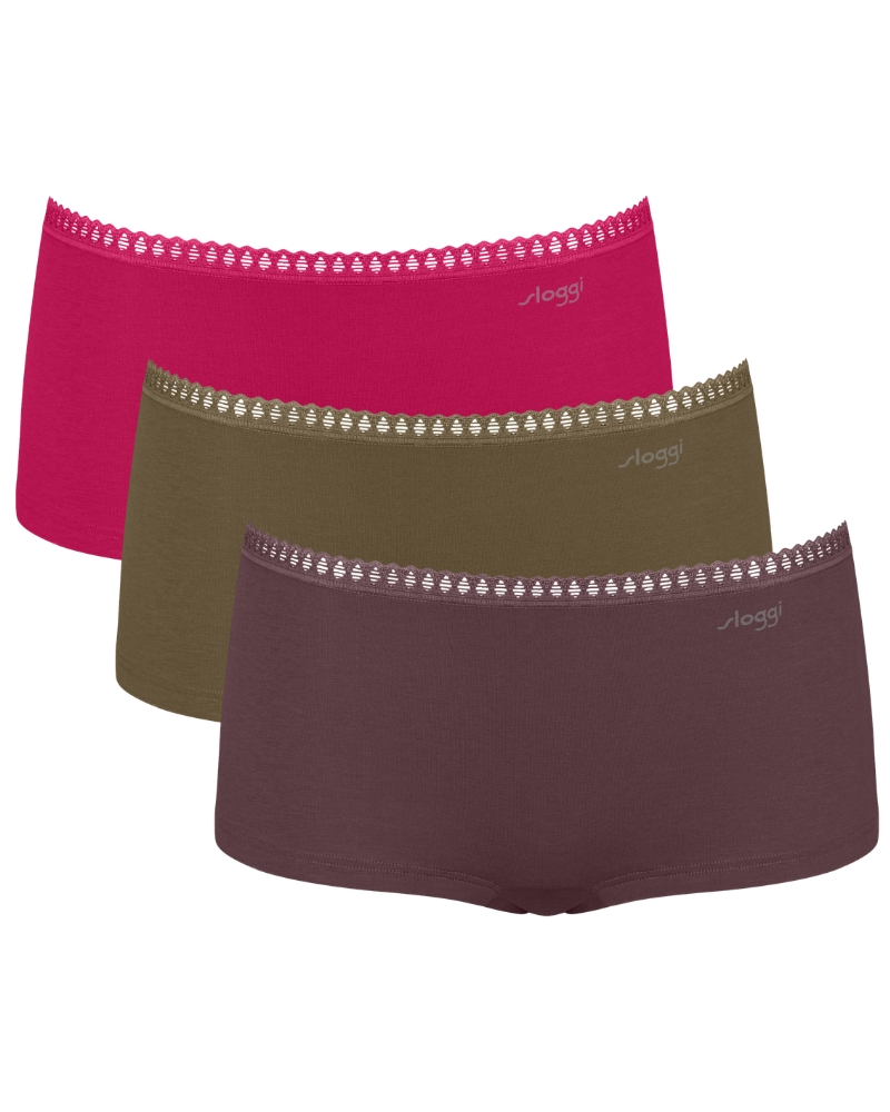 Boxer algodón Sloggi GO Crush (Paquete de 3) (Multicolor)