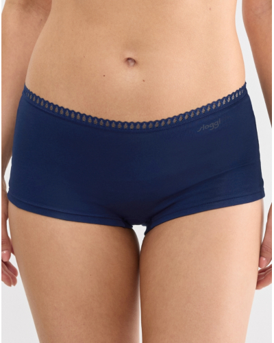 Boxer coton bio Sloggi GO Crush (Lot de 3) (Turquoise Light Combination)