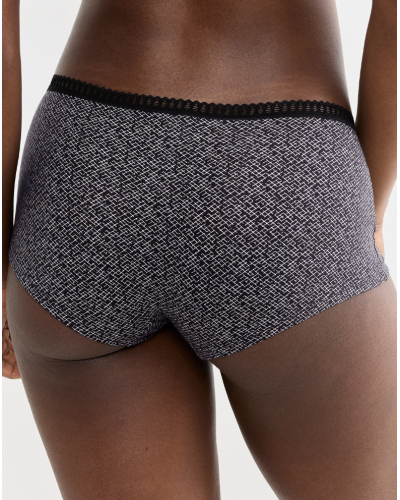 Boxer short cotton Sloggi GO Crush (Pack of 3) (Blanc/Noir/Violet)