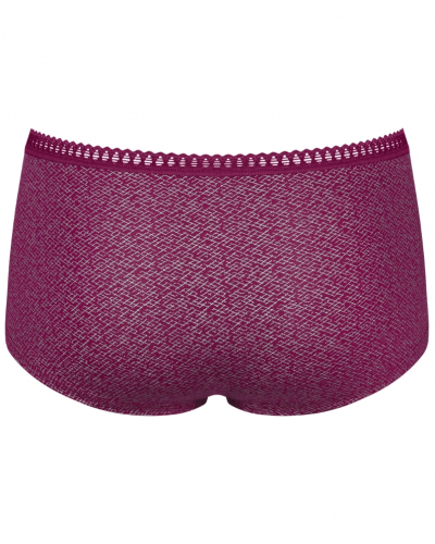 Boxer short cotton Sloggi GO Crush (Pack of 3) (Blanc/Noir/Violet)
