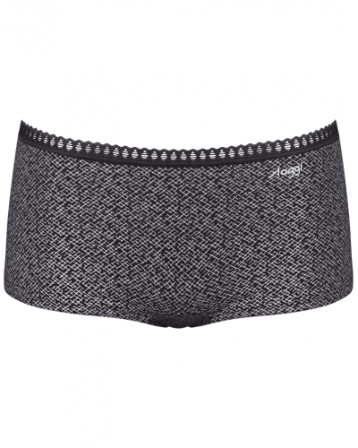 Boxer short cotton Sloggi GO Crush (Pack of 3) (Blanc/Noir/Violet)