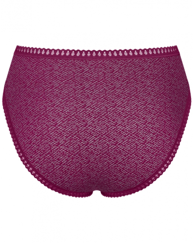 Calzoncillo escotado algodón Sloggi GO Crush (Paquete de 3) (Blanc/Noir/Violet)