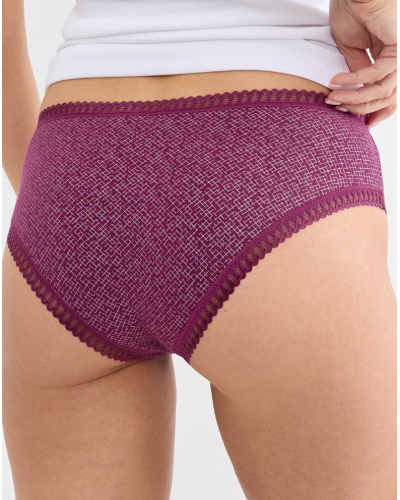 Hipster cotton Sloggi GO Crush (Pack of 3) (Blanc/Noir/Violet)