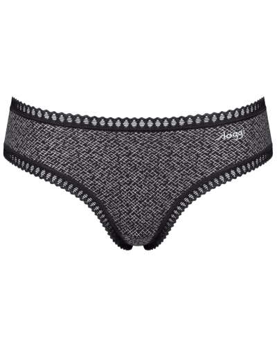 Hipster cotton Sloggi GO Crush (Pack of 3) (Blanc/Noir/Violet)