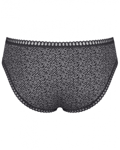 Slip mini coton bio Sloggi GO Crush (Lot de 3) (Blanc/Noir/Violet)