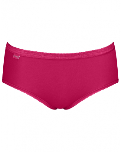 Calzoncillos midi Sloggi Basic + (Paquete de 3) (Marron/Rose/Blanc)