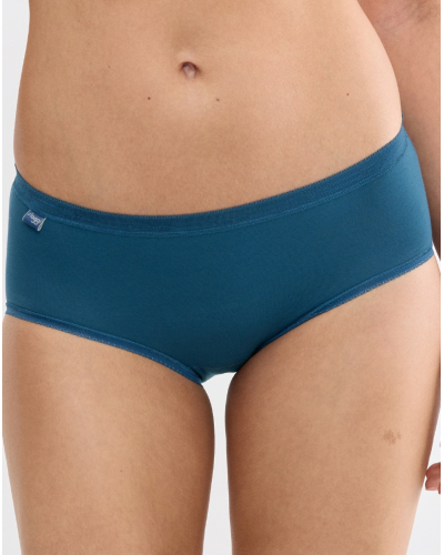 Calzoncillos midi Sloggi Basic + (Paquete de 3) (Bleu/Vert/Blanc)