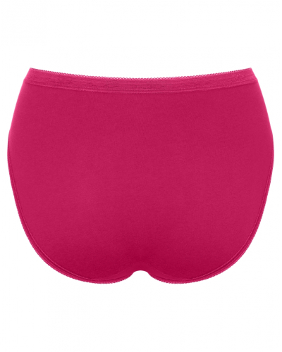 Pack of 3 tai briefs Sloggi Basic + (Marron/Rose/Blanc)