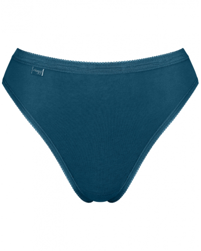 Lot de 3 slips tai Sloggi Basic + (Bleu/Vert/Blanc)