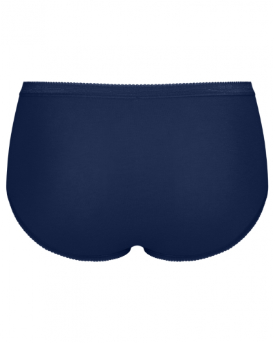 Paquete de 4 calzoncillos midi Sloggi Basic+ (Blanc/Bleu)