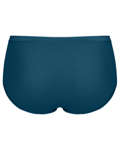 Paquete de 4 calzoncillos midi Sloggi Basic+ (Blanc/Bleu)