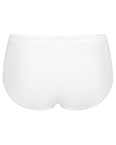 Paquete de 4 calzoncillos midi Sloggi Basic+ (Blanc/Bleu)