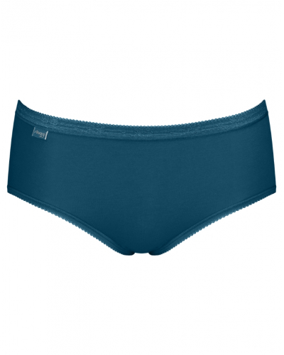 Paquete de 4 calzoncillos midi Sloggi Basic+ (Blanc/Bleu)