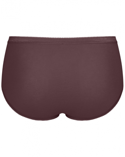 Lot de 4 slips midi Sloggi Basic+ (Marron/Rose/Blanc/Rouge)
