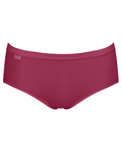Pack of 4 midi briefs Sloggi Basic+ (Marron/Rose/Blanc/Rouge)