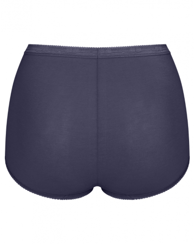 Paquete de 4 bragas maxi Sloggi Basic+ (Blanc/Bleu)