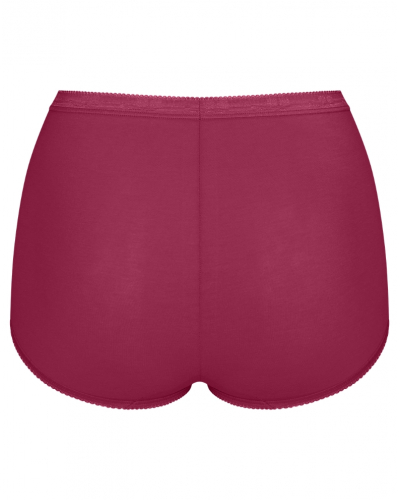 Lot de 4 culottes maxi Sloggi Basic+ (Marron/Rose/Blanc/Rouge)