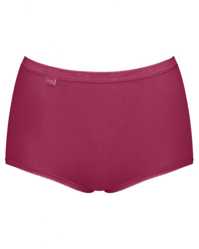 Paquete de 4 bragas maxi Sloggi Basic+ (Marron/Rose/Blanc/Rouge)