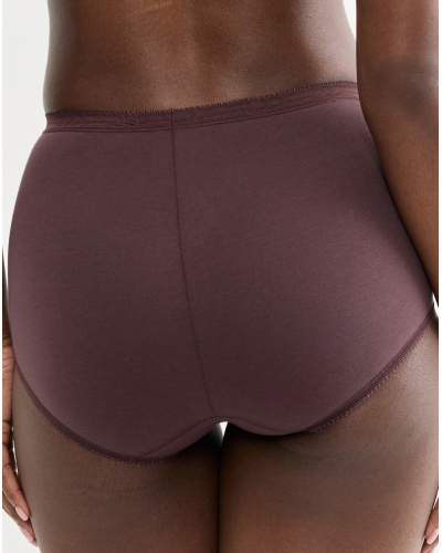 Paquete de 4 bragas maxi Sloggi Basic+ (Marron/Rose/Blanc/Rouge)