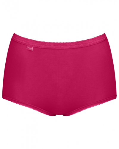 Pack of 4 maxi knickers Sloggi Basic+ (Marron/Rose/Blanc/Rouge)