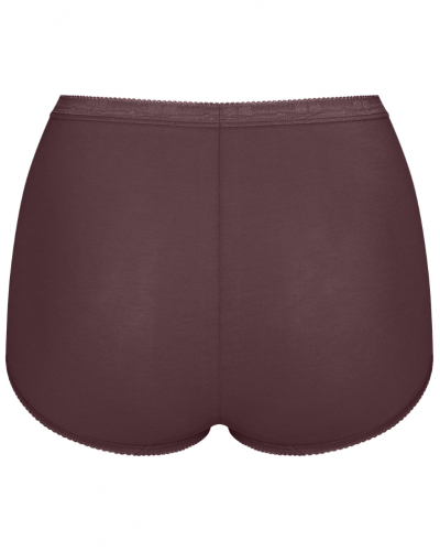 Lot de 4 culottes maxi Sloggi Basic+ (Marron/Rose/Blanc/Rouge)