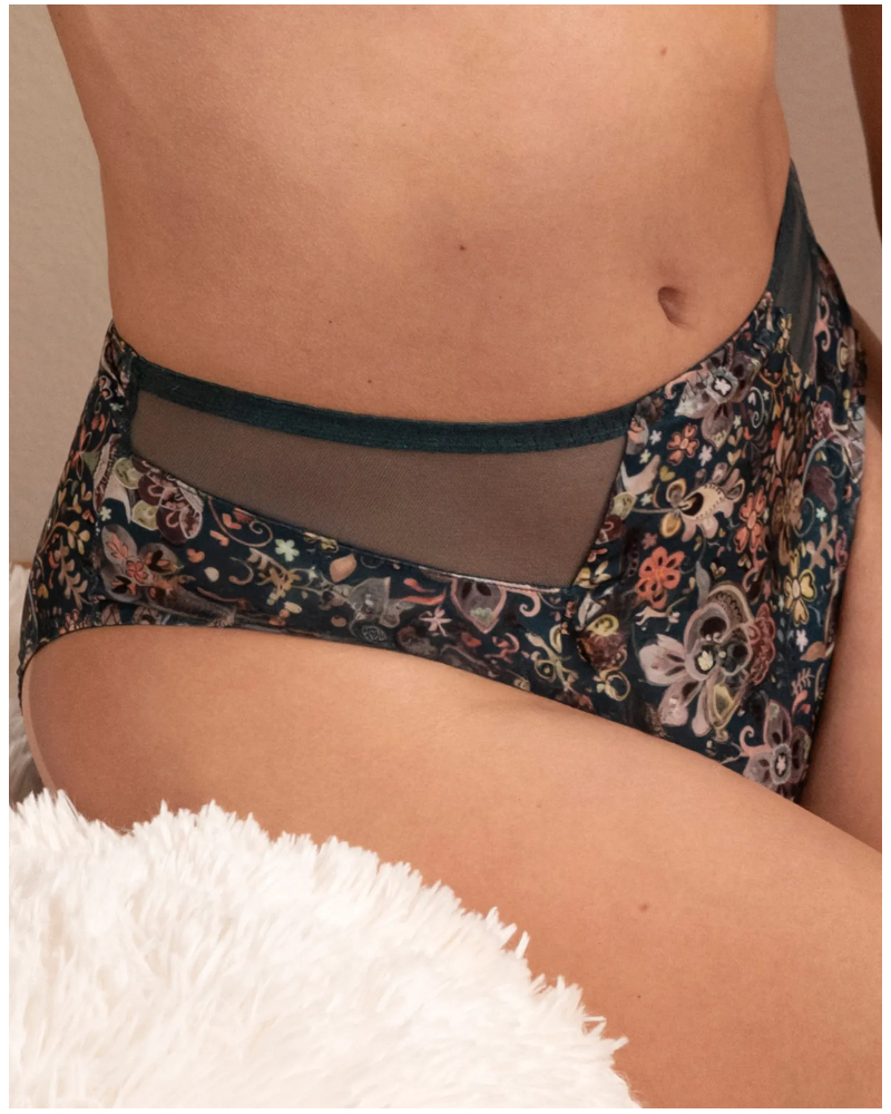 Calzoncillo cintura alta Antigel Bohème Intime (Vert Bohème)