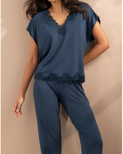 T-shirt coupe ample Antigel Simply Perfect (Bleu Sarcelle)