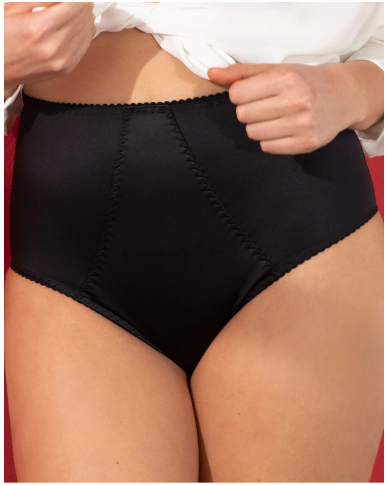 Shaping knickers Antigel Satin Glamour (Noir Glam)