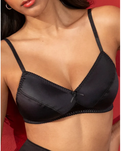 Wireless bra Antigel Satin Glamour (Noir Glam)