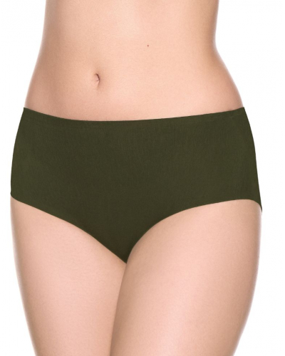 Seamless cotton stretch brief Louisa Bracq Esperanza (Olive)