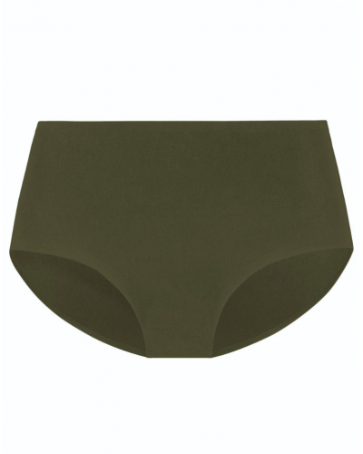 Seamless cotton stretch brief Louisa Bracq Esperanza (Olive)