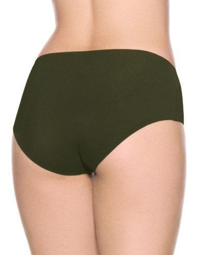 Seamless cotton stretch brief Louisa Bracq Esperanza (Olive)