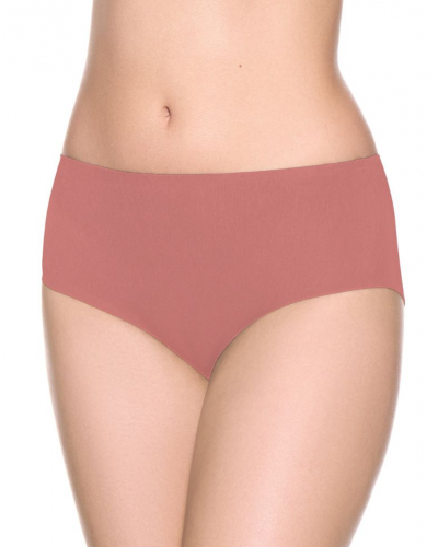 Seamless cotton stretch brief Louisa Bracq Pégase (Terracotta)