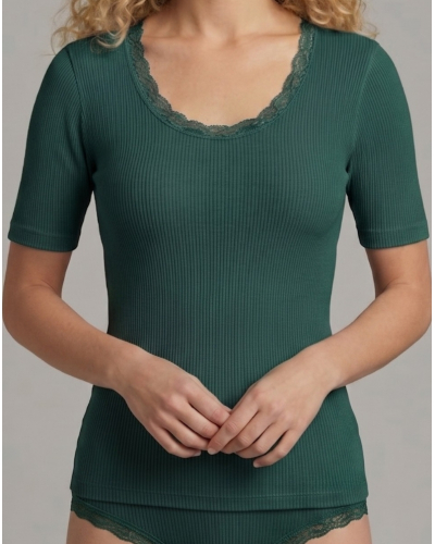Undershirt wool and silk Leavers Oscalito 3414 (Bosco)