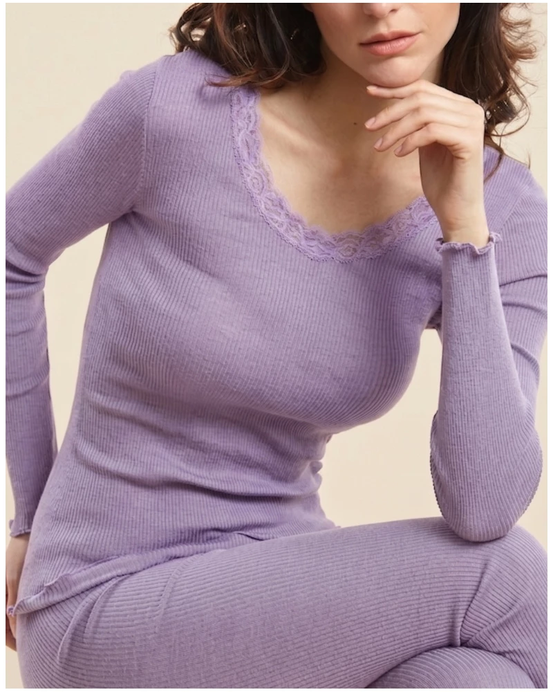 Maillot de corps manches longues Leavers Oscalito 3416 (Glycine)