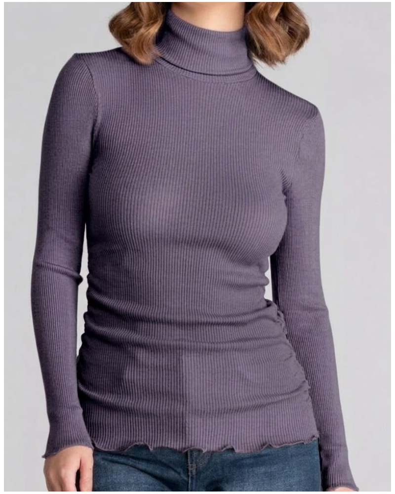 Sweater turtleneck wool and silk Oscalito 3438 (Glycine)