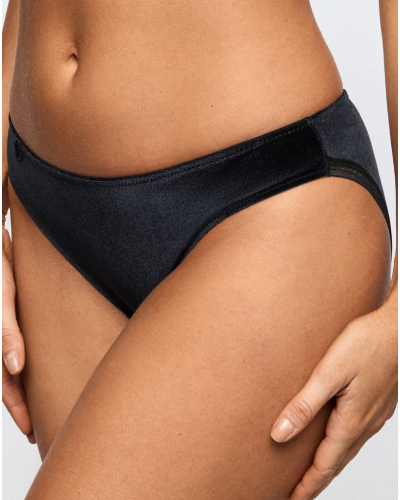 Slip brésilien velours Marie Jo Tom (Black Velvet)
