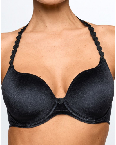 Padded bra heart shape velvet Marie Jo Tom (Black Velvet)