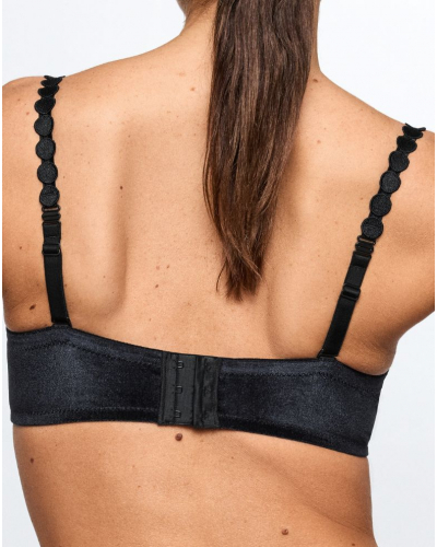 Padded bra heart shape velvet Marie Jo Tom (Black Velvet)