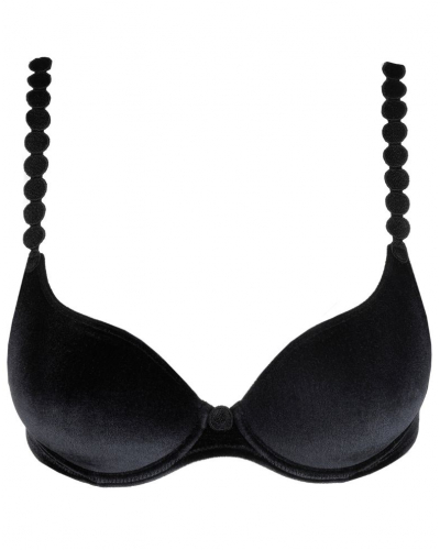 Soutien-gorge coque forme de coeur velours Marie Jo Tom (Black Velvet)